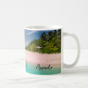 Mug Océan aigue-marine Plage tropicale Paysage