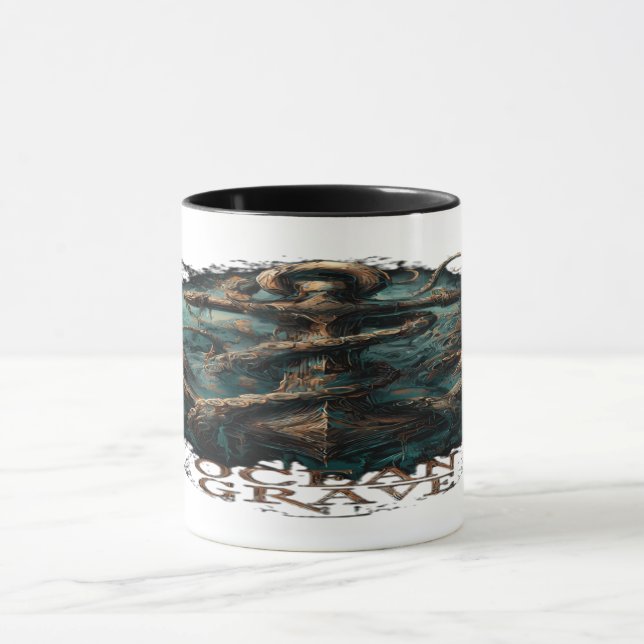 Mug Ocean Grave Kraken Anchor Dark Fantasy (Centre)