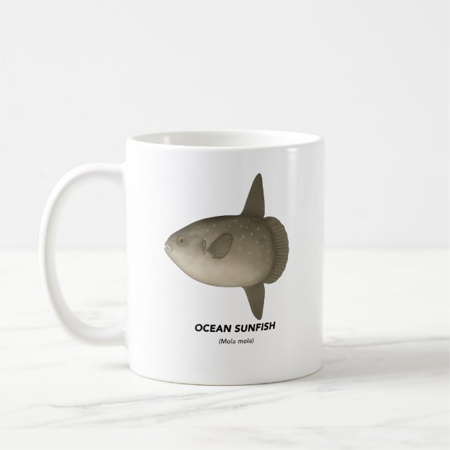 Mug Ocean Sunfish - Animaux marins de Californie (Gauche)