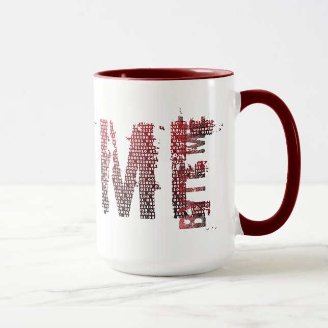Mug Octet binaire je (Droite)