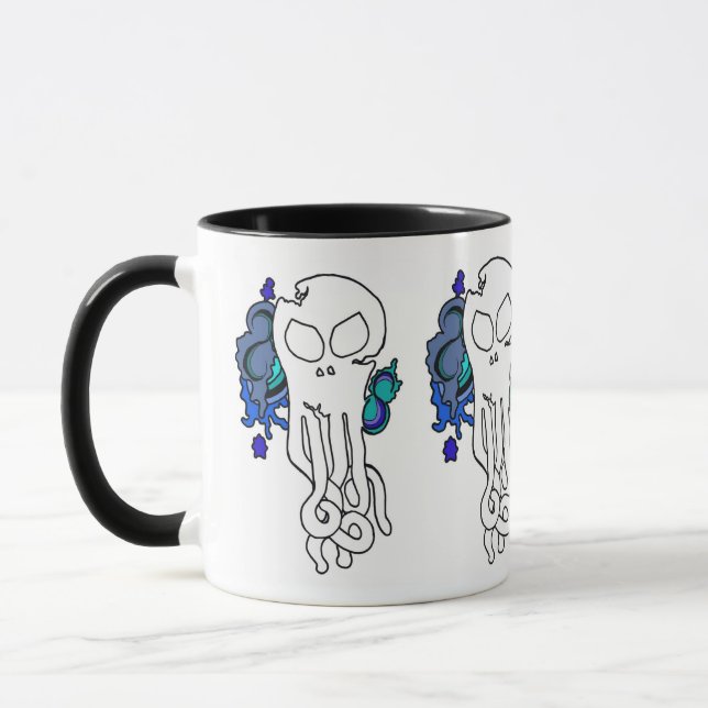 Mug Octo Crâne bleu (Gauche)