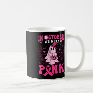 Mug Octobre Nous Portons Chemise Rose Fantôme Hallowee