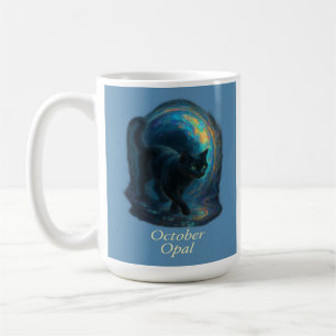 Mug octobre Opal - Black Cat & Iridescal Portal