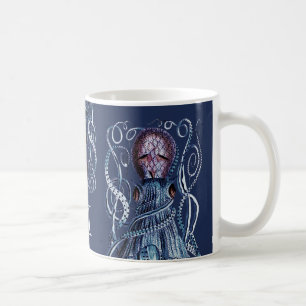Mug Octopus marine bleu marine
