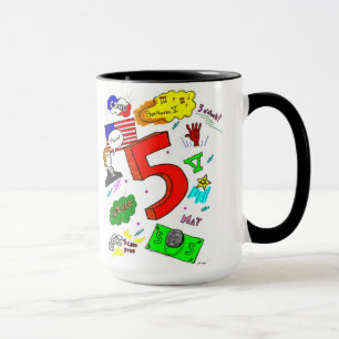 Mug Ode à cinq bouchons