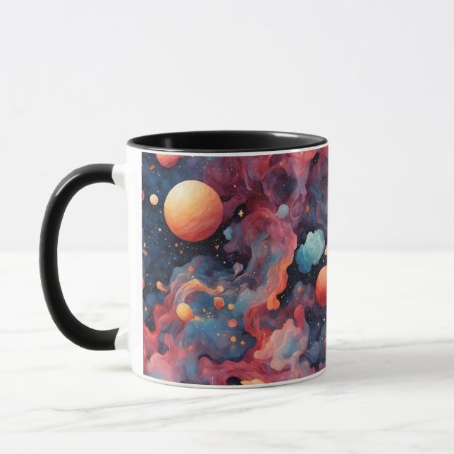 Mug Odyssée cosmique : Nebula Ethérée Galaxie (Gauche)