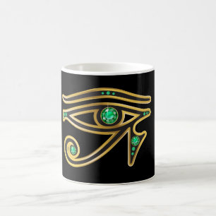 Mug OEil d'émeraude de Ra dans la boue d'or