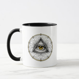 Mug Œil qui voit tout Géométrie sacrée