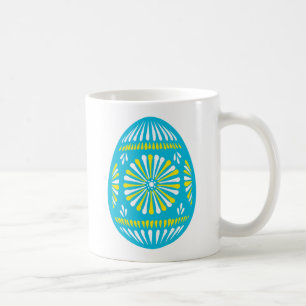 Mug OEuf de Pâques décoré en bleu Poudre