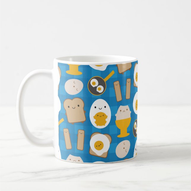 Mug Oeufs de Kawaii pour le petit déjeuner (Gauche)