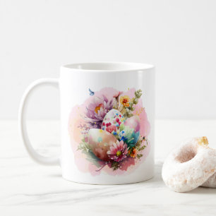 Mug Oeufs de Pâques aquarelle colorés