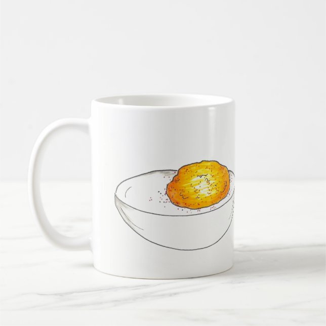 Mug OEufs déversés Cuisine alimentaire de pique-nique  (Gauche)