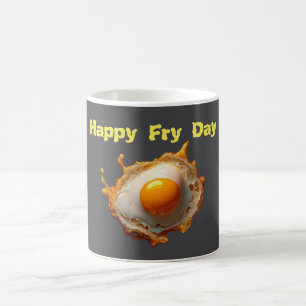 Mug Oeufs frits Sunny side Up Happy Fry Day