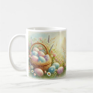 Mug Oeufs pastel et Fleur sauvage