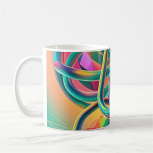 Mug OEuvre abstraite colorée et fantaisiste