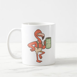 Mug Œuvre d'art de citation de café de flamant rose dr