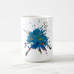 Mug Œuvre d'art faite main - profondeurs de l'océan
