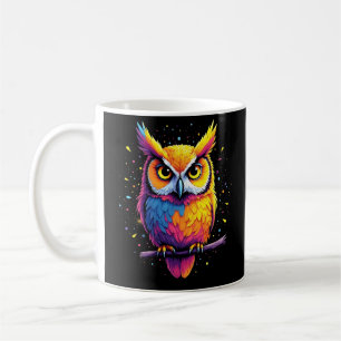 Mug OEuvre d'artisanat de la Chouette Oiseau nocturne