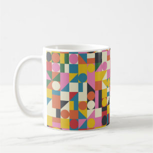 Mug OEuvre de composition Bauhaus réalisée avec la plu