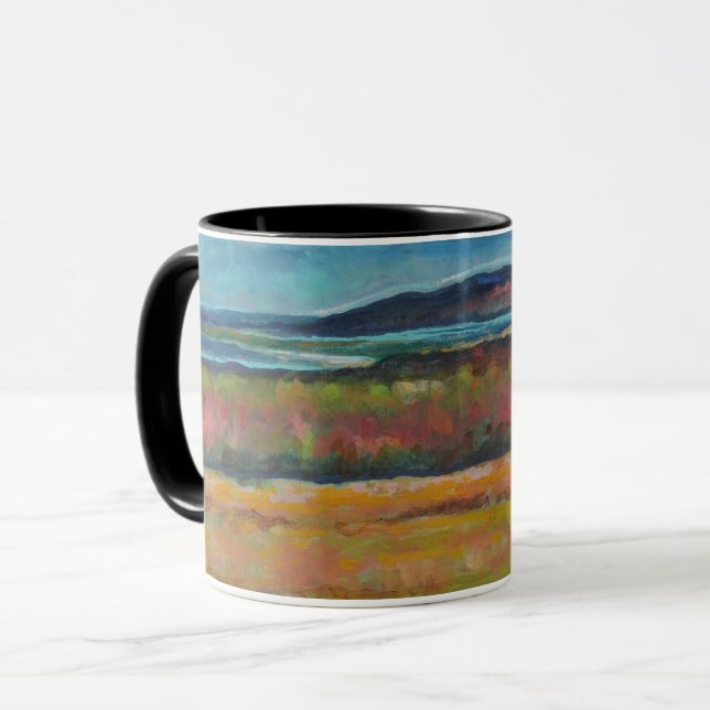 Mug Oeuvre Peinte Côtière (Devant gauche)