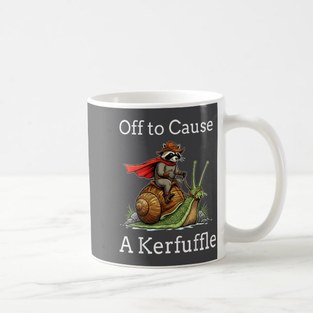 Mug Off To Cause A Kerfuffle Raccoon Whimsical Wizard  (Droite)