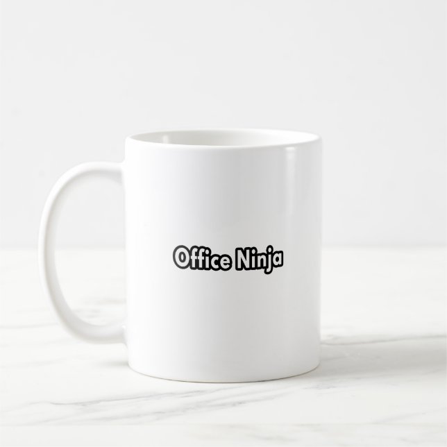 Mug Office Ninja drôle cadeaux d'assistant administrat (Gauche)