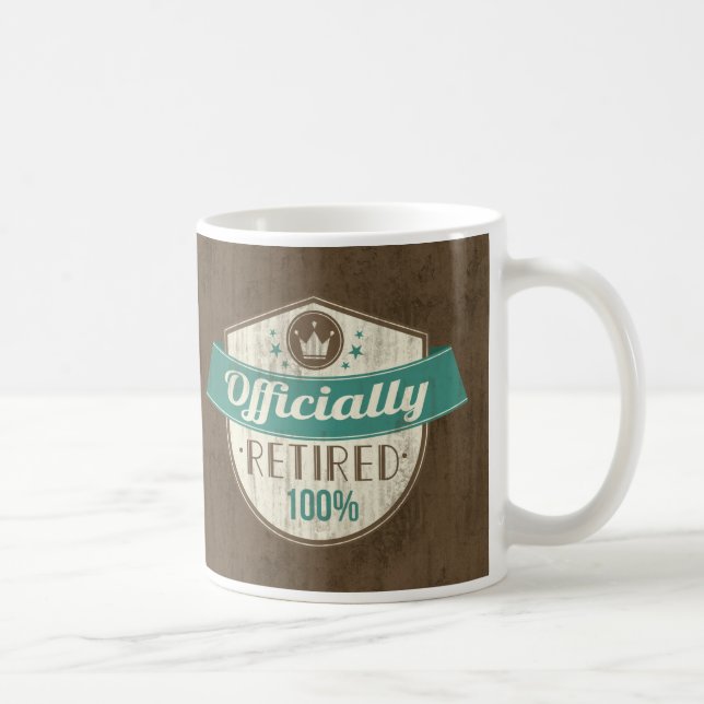 Mug Officiellement retiré, retraite de cru de 100 pour (Droite)