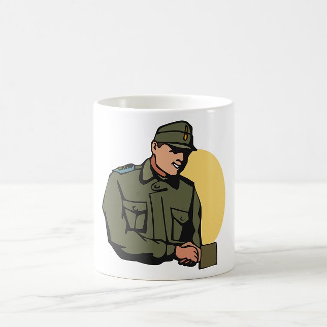 Mug Officier militaire Soldat de l'Armée rétro (Créateur téléchargé)