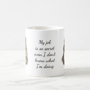 Mug Offre d'emploi amusant Cute Raccoon Animal Work