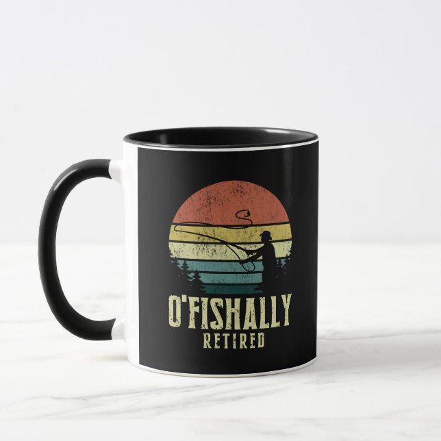 Mug Ofish Retraité Funny Pêche retraite (Gauche)