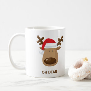Mug Oh Dear Funny Reindeer Vacances pour les familles 