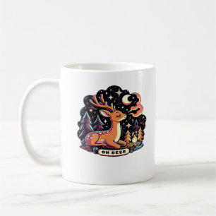 Mug Oh Deer Contemporain Vibe Graphique