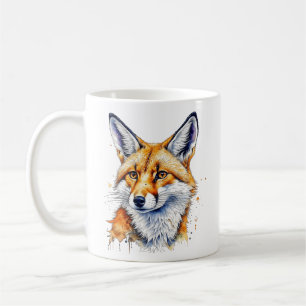 Mug Oh, Pour Fox Sake ! Citation de Fox d'aquarelle am