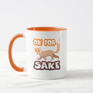 Mug Oh! Pour la typographie du saké renard