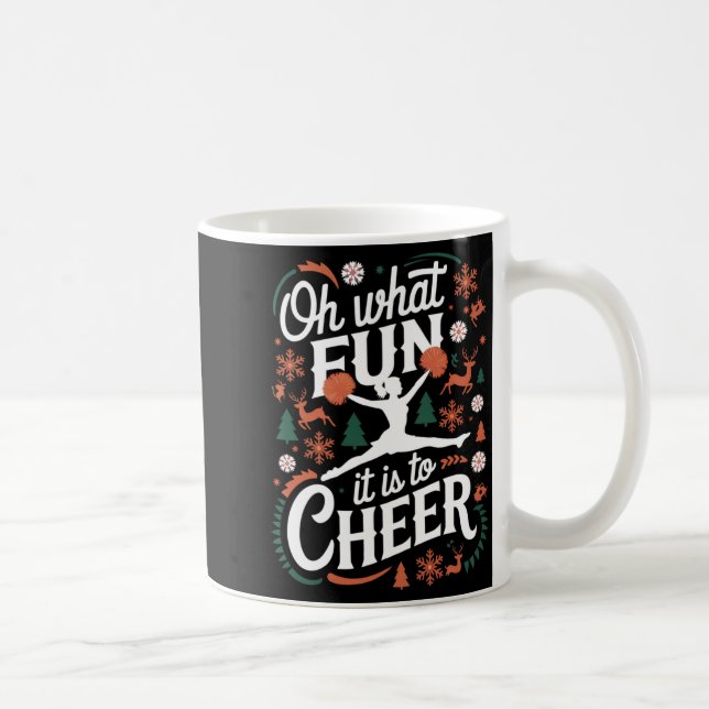 Mug Oh What Fun It Is To Cheer Ugly Cheerleading Xmas  (Droite)