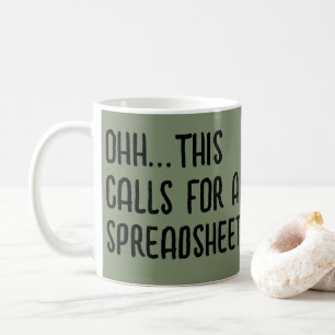 Mug Ohh cela nécessite une feuille de calcul, Comptabl