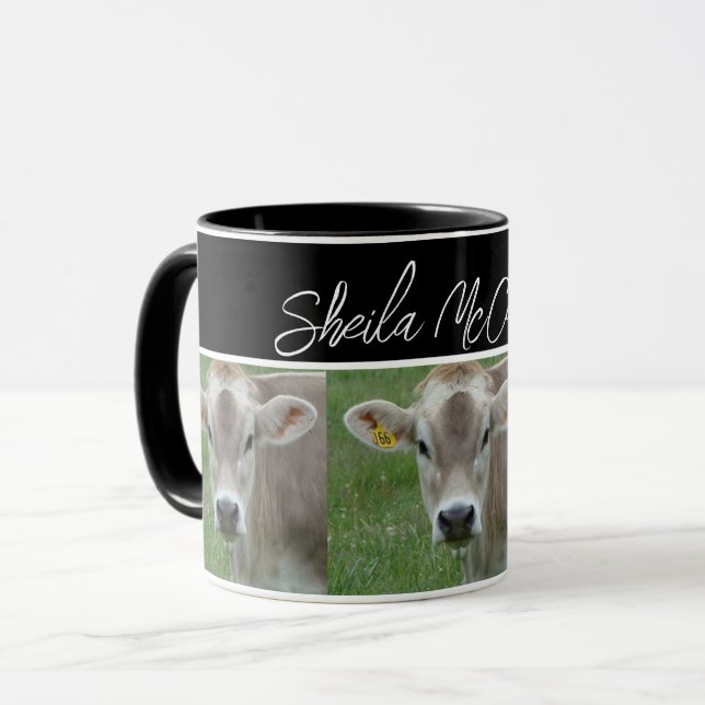 Mug Ohio Jersey Photo de vache (Devant gauche)