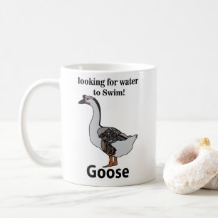 Mug Oie À La Recherche D'Eau Pour Nager Oie Africaine