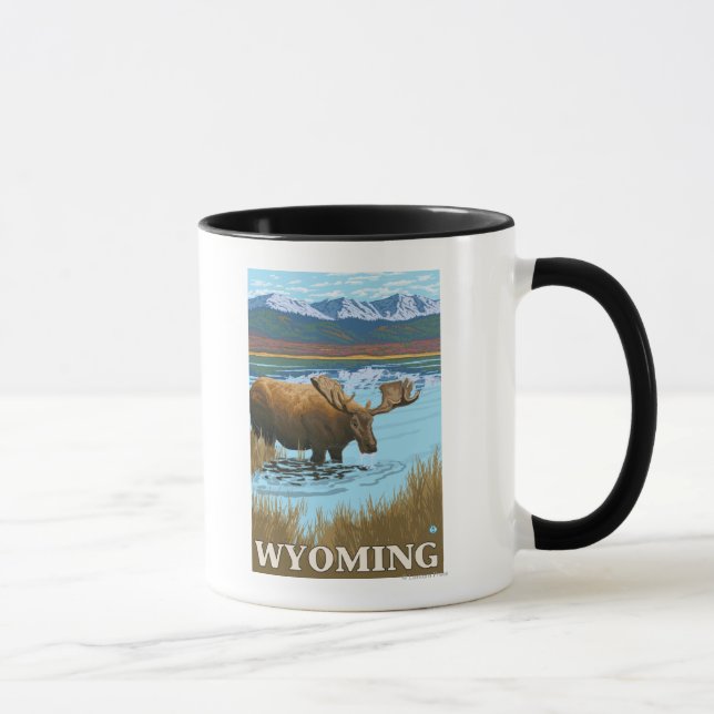 Mug Oie boit au lac - Wyoming (Droite)