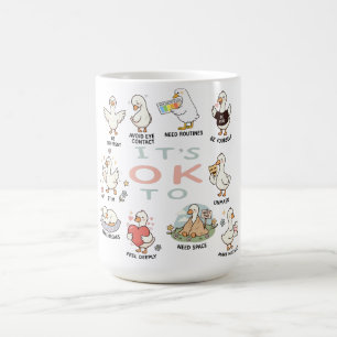 Mug Oie de l'acceptation de l'autisme   C'est OK d'êtr