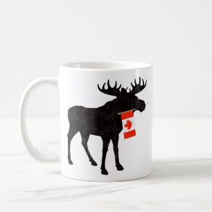 Mug Oie mignonne avec drapeau canadien 