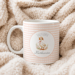Mug Oie Ridicule Élégante Rose Fille Nom Personnalisé