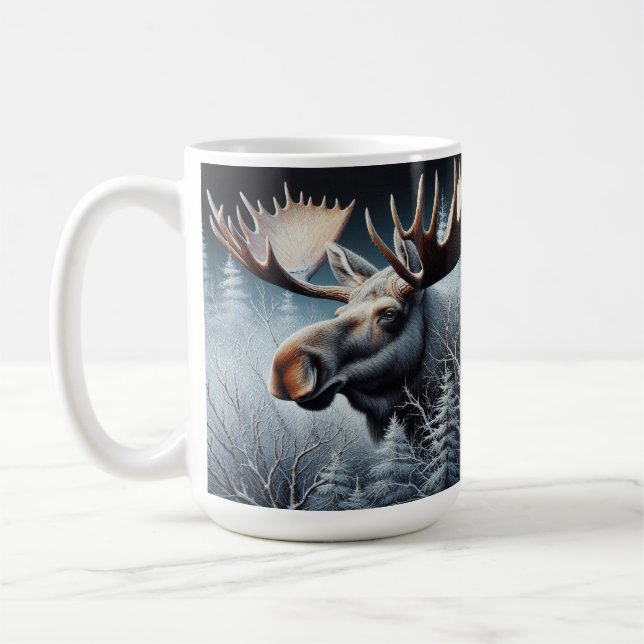 Mug Oie taureau en pinèdes épaisses et pins (Gauche)