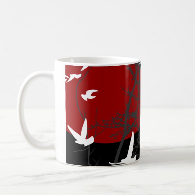 Mug oiseau à silhouette (Gauche)