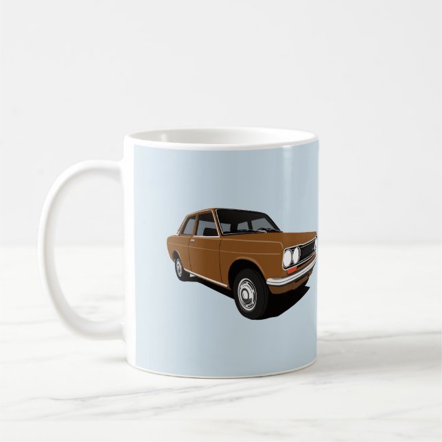 Mug Oiseau bleu Brown 1600 (510), deux images de (Gauche)