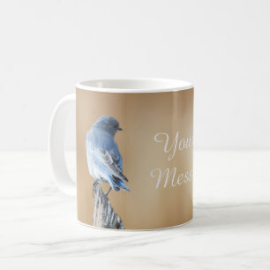 Mug Oiseau bleu de montagne à devis personnalisé