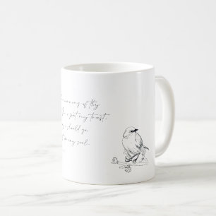 Mug Oiseau chanteur, verset de la Bible, Psaume 143:8,