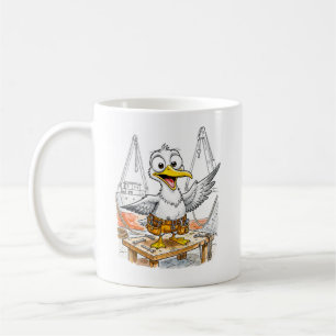Mug Oiseau Comique Ouvrier de Chantier Naval
