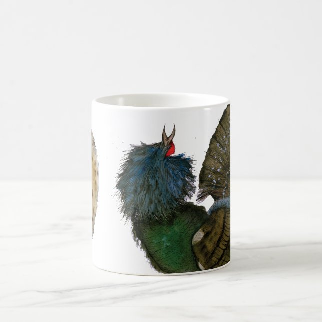 Mug oiseau de coq de bruyière avec l'oeuf, fernandes (Centre)