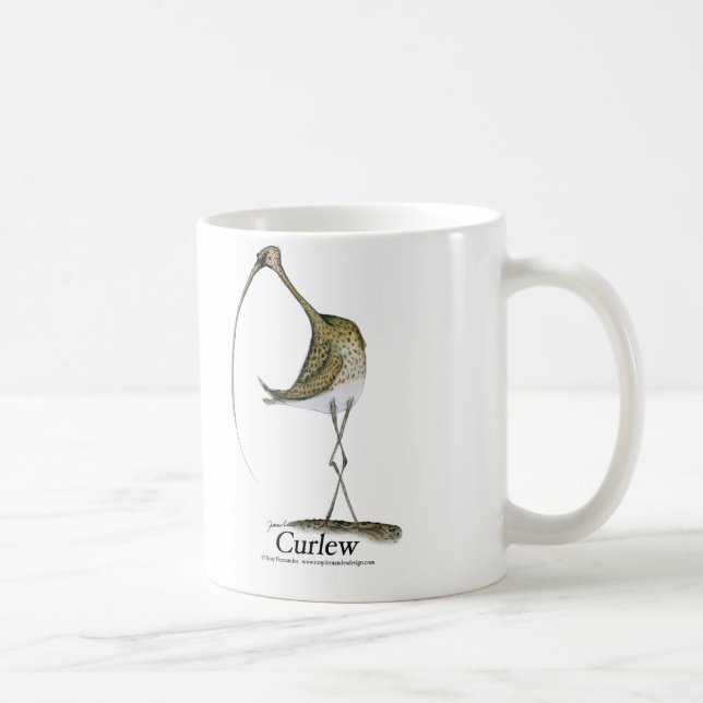 Mug oiseau de courlis cendré avec l'oeuf, fernandes (Droite)
